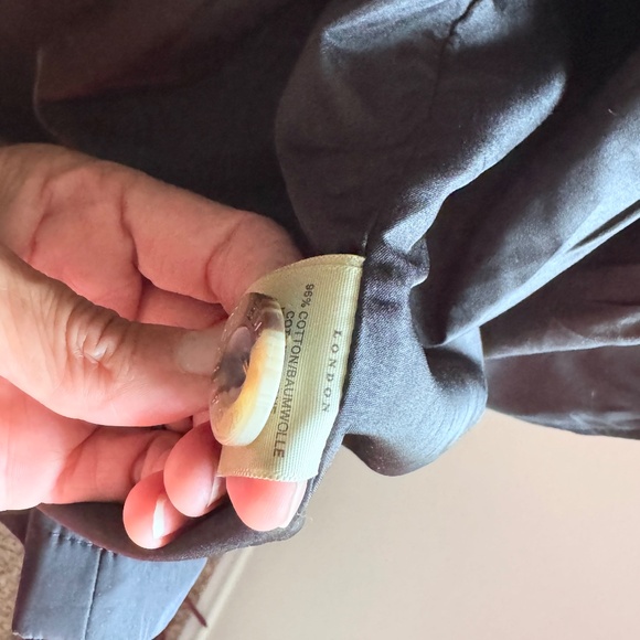 Burberry Rain Jacket Black Trench Nova Plaid Lined Size S / XS - Picture 6 of 6